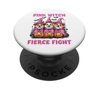 In October We Wear Pink Pembroke Welsh Corgi Breast Cancer PopSockets PopGrip Adhesivo