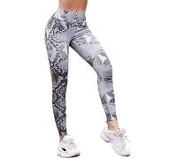 In One Clothing - Leggings de mujer para deporte, fitness, al aire libre y ropa de estar por casa, súper elásticas y con cintura alta para un ajuste cómodo sin arrugas - con estampado de serpiente en
