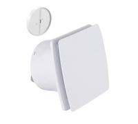 IN-OV_100mm - Serie Q - Extractor de aire + válvula antirretroceso, 12W-80m3/h, cuarto de baño, cocina, oficina, WC, VMC, garantía de 2 años