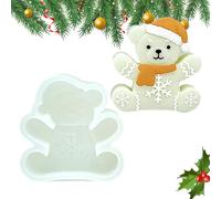 In Per Natale,Formine Pan Di Orsetto - Stampo In Antiaderente Distacco Per Dolci Cioccolato Cera Decorazioni Cupcake Resina | Stampo Natalizio