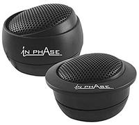 In Phase Car Audio SXT2 200W 2.5 cm Pei Silk Dome Tweeter Altavoces de Rendimiento, con Carcasa Ajustable (2 Altavoces), Color Negro