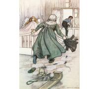 In rushed a stout old nurse from the next room. Ilustración de Warwick Goble. From The Water Babies publicado en 1922. Póster impreso por Hilary Jane Morgan (11 x 17)