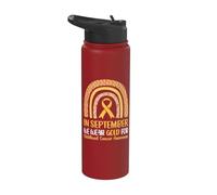 In September We Wear Gold- For Childhood Cancer Awareness Stainless Steel Insulated Water Bottle