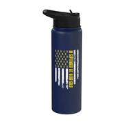 In September We Wear Gold- For Childhood Cancer Awareness Stainless Steel Insulated Water Bottle