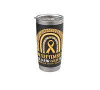 In September We Wear Gold- For Childhood Cancer Awareness Vaso térmico de acero inoxidable de doble pared