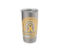 In September We Wear Gold- For Childhood Cancer Awareness Vaso térmico de acero inoxidable de doble pared
