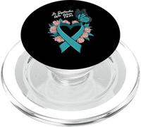 In September We Wear Teal Ovarian Cancer Awareness PopSockets PopGrip para MagSafe