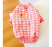 In-Stock - Ropa popular para mascotas directamente de la fábrica de origen, y suéteres de invierno con estrellas para perros y gatos (SugarBunnySweater-PinkWhite,M)