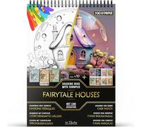 In Textu Libro de Colorear para Adultos Casas Mágicas, Papel 200 g/m²