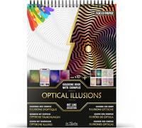In Textu Libro de Colorear para Adultos Ilusiones Ópticas, Papel 200 g/m²