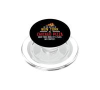 In The Battle of New York vs Chicago Pizza New York Wins by PopSockets PopGrip para MagSafe