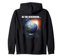 In The Beginning - Génesis 1-2 Creación Biblia Verso Gráfico Sudadera con Capucha