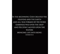 In The Beginning God: Christian Notebook - Faith Inspired Journal with Bible Theme Cover | Inspirational Prayer & Scripture Notebook | Lined Journal for Daily Devotion, Church, Study & Reflection