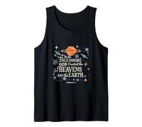 In the Beginning God Created Heavens - Genesis 1:1 Gift Idea Camiseta sin Mangas