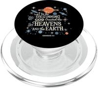 In the Beginning God Created Heavens - Genesis 1:1 Gift Idea PopSockets PopGrip para MagSafe