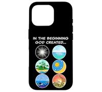 In The Beginning God Created: School Teacher & Kids Creation Carcasa para iPhone 16 Pro