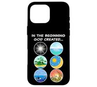 In The Beginning God Created: School Teacher & Kids Creation Carcasa para iPhone 16 Pro MAX