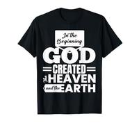 In The Beginning God Created The Heavens and The Earth Camiseta