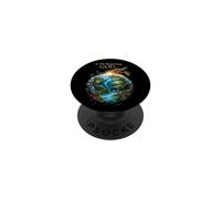 In The Beginning God... Earth Genesis 1:1 Bible Verse Nature PopSockets PopGrip Adhesivo