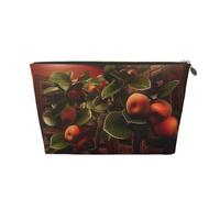 In the Castle, There are Apple Trees - Neceser de cuero para viaje, kit de | In The Castle, There Are Apple Trees Printed Leather Wash Kit, a practical gift for , With Roomy Zipper Pocket for Cosmetics