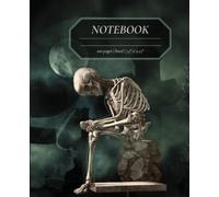 In the Company of Bones: A Gothic Lined Journal | Skeleton & Graveyard Dark Art Cover | 100 Pages | 7.5" x 9.25" Composition Notebook