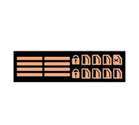 In The Dark Shining Auto Fluorescentes para coche pegatinas | Night Visible y pegatinas de etiquetas para con panel e interruptor con fuerte responsabilidad