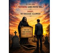 IN THE END, NOTHING GOES WITH YOU: Dark Philosophy Journal for Self Reflection, Life Lessons & Deep Thoughts | 121 Lined Pages | 8.5 x 11 Large Notebook