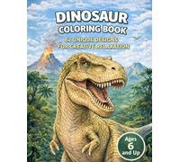 In the Footsteps of the Giants - Dinosaur Coloring Book for Kids Ages 6 and Up: A Big Coloring Adventure in the Fascinating World of Dinosaurs - ... Prehistoric Giants to Discover, and Create