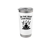 In The Heat I Find Peace sauna de barril Loyly Steam Sweat Vaso térmico de acero inoxidable de doble pared