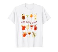 In The Holiday Spirit Xmas Party Festliche Bebidas Cócteles Camiseta