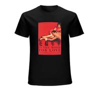 In The Mood For Love Wong Kar Wai Film Movie Cinema Art Graphic Unisex 100% Cotton Short-Sleeve T-Shirts Black XXL