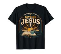 In The Morning When I Rise Give Me Jesus Christian Faith Camiseta gráfica económica