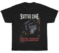 in The Mouth of Madness, Black T-Shirt, Fictional Sutter Cane Horror Novel Black M