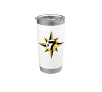 In the Name Of Allah 7 Logo Crescent Star 5 percent t shirt Vaso térmico de acero inoxidable de doble pared