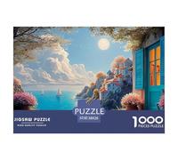 in The Style of Detailed Oil Paintings 1000 Piezas Papel Ecológico Resistente Rompecabezas Premium Ocean Scene Extremadamente Difícil Desafío Único Rompecabezas Regalos Para Familia Y Amigos 38x26cm/1