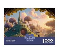in The Style of James Gilleard 1000 Piezas Papel Ecológico Rompecabezas Hobbit-Style Dwellings Imágenes Vibrantes Juego Familiar Puzzle para Niños Pequeños 52x38cm/1000pcs