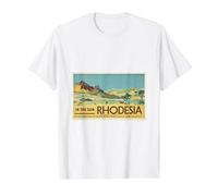 In The Sun - Póster de Viaje de Rhodesian Camiseta gráfica económica, Hombre, Blanco, L