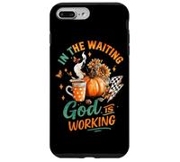 In The Waiting God Is Working Cozy Fall Taza Carcasa para iPhone 7 Plus/8 Plus