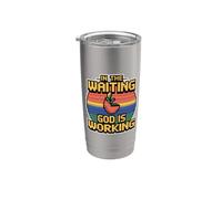 In The Waiting God Is Working Vaso térmico de acero inoxidable de doble pared