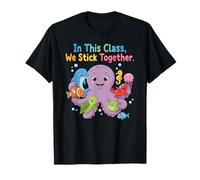 In This Class We Stick Together Ocean Animals Teacher Kids Camiseta