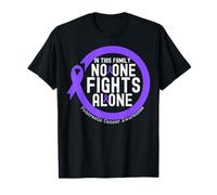 In This Family No-one Fight Alone Pancreatic Cáncer Ribbon Camiseta