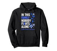 In This Family Nobody Fights Alone Colon Cancer Awareness Sudadera con Capucha