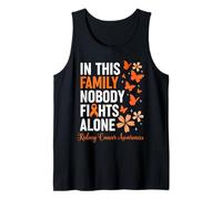In This Family Nobody Fights Alone Kidney Cancer Awareness Camiseta sin Mangas
