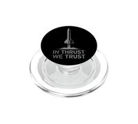 In Thrust We Trust Rocket Theme Nuevo Espacio de Lanzamiento de Cohetes PopSockets PopGrip para MagSafe