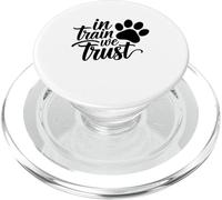 In Train We Trust Dog Trainer Paw PopSockets PopGrip para MagSafe