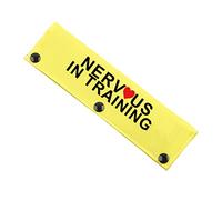 In Training Nervous Anxious Dog Strap Sleeve Dot Not Pet Working Dog Strap Sleeve Service Dog Strap Wrap (NERVOUS IN Manga)