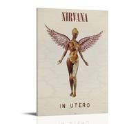 In Utero-NirvanaPósteres para dormitorio, póster estético, pintura decorativa, lienzo, arte de pared, póster de sala de estar, dormitorio, pintura artística de pared, estilo 08 x 12 pulgadas (20 x 30