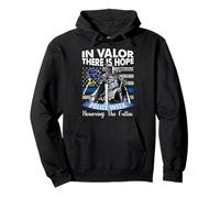 In Valor There Is Hope - Día de los Caídos de la Semana de la Policía Sudadera con Capucha