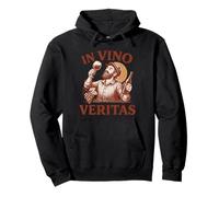 In Vino Veritas - Diseño vintage para amantes del vino con cita latina Sudadera con Capucha