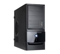 In Win C645 Midi-Tower Negro 400 W - Caja de Ordenador (Midi-Tower, PC, SECC, Negro, ATX,Micro ATX, Hogar/Oficina)